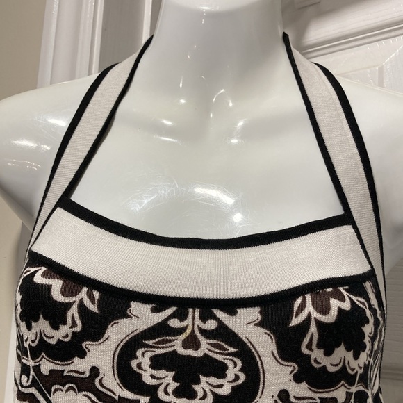 NWOT - White House Black Market Floral Print Sleeveless Halter Top - Size M - Picture 4 of 16